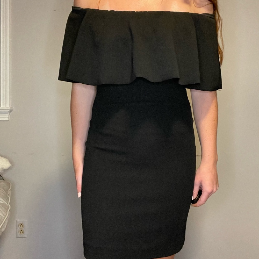 almost famous black off the shoulder dress
